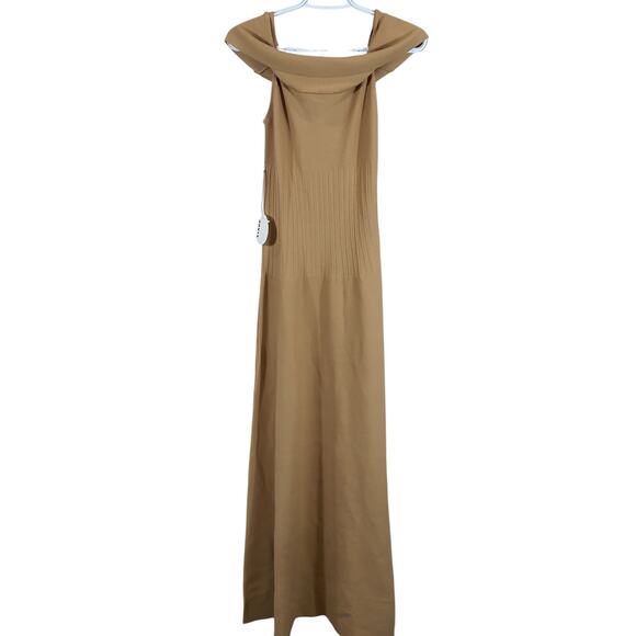 Staud Knitted Tan Artistry Maxi Size M Dress NWT - Picture 2 of 5